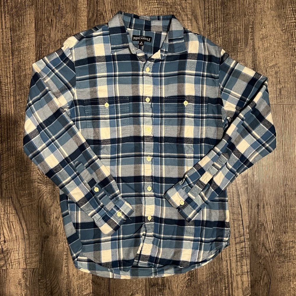 J. Crew Men’s Plaid Button Up Shirt (Size M)